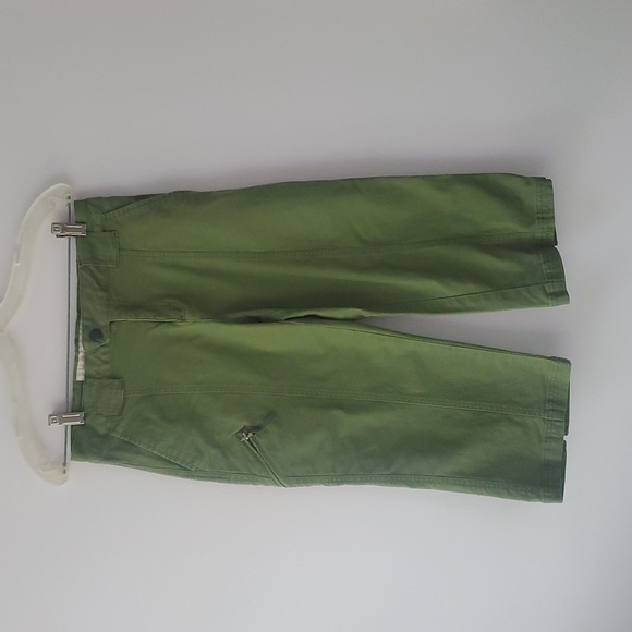Royal Robbins Outdoor GoddessWoman's Green Cargo Capri Pants Straight Leg Sz8 - Picture 1 of 13